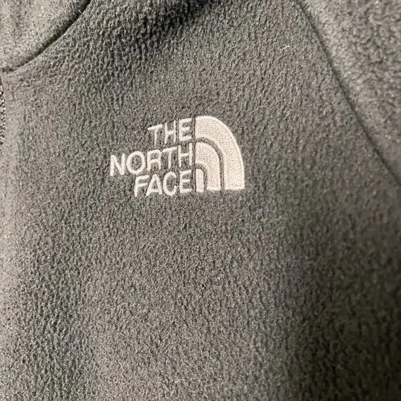 The North Face Black Full Zip Fleece Jacket Women’s M Soft Warm Cinch  Flawed - Picture 4 of 12
